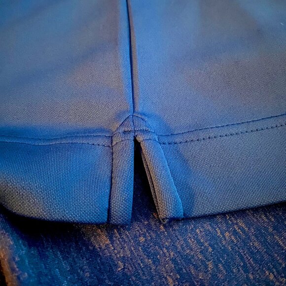 Men's FootJoy Quarter Zip Long-sleeved Golf Shirt - Blue - Size Medium - Picture 7 of 9